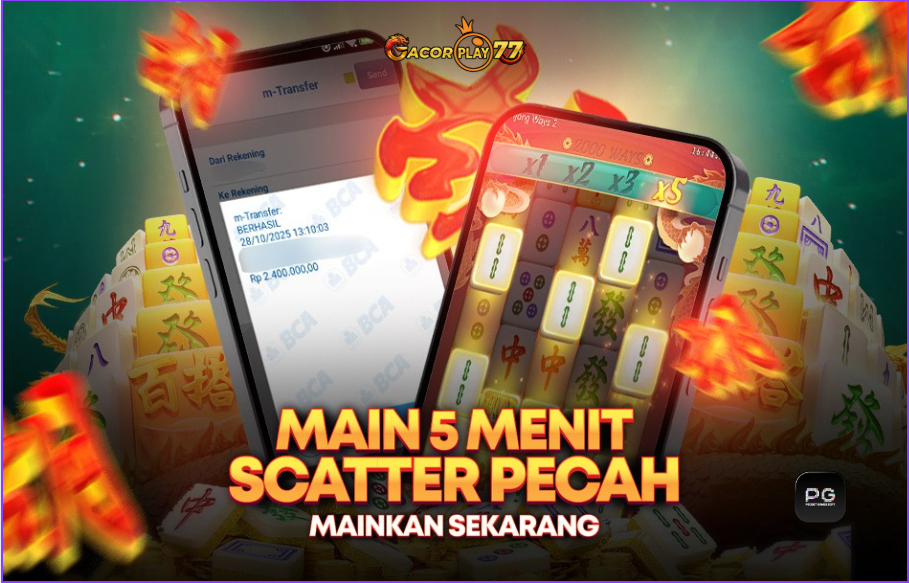 Selamat kepada user id : r****9 Wede Rp2.400.000 di Game MAHJONG WAYS PG SOFT Cair Gk Sampe 1 Menit! Menang Mudah di Gacorplay77